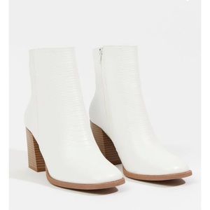 White Snake Booties